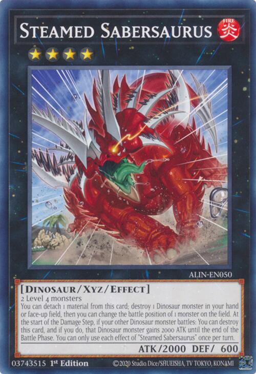 Steamed Sabersaurus [ALIN-EN050] Common | The CG Realm