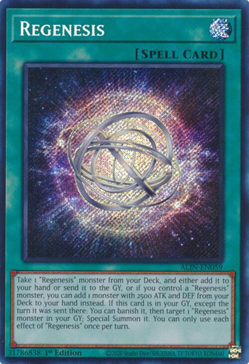 Regenesis [ALIN-EN059] Secret Rare | The CG Realm