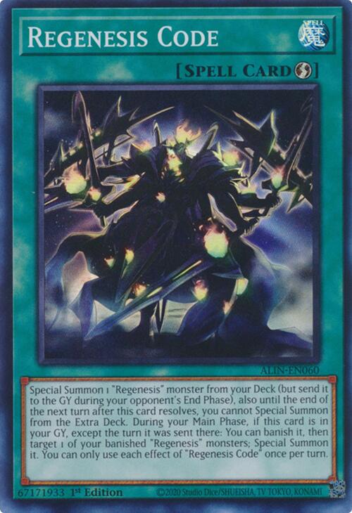 Regenesis Code [ALIN-EN060] Super Rare | The CG Realm