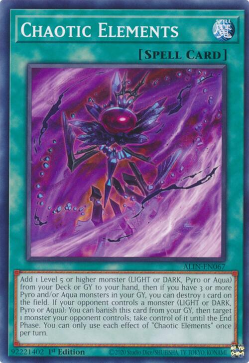 Chaotic Elements [ALIN-EN067] Common | The CG Realm