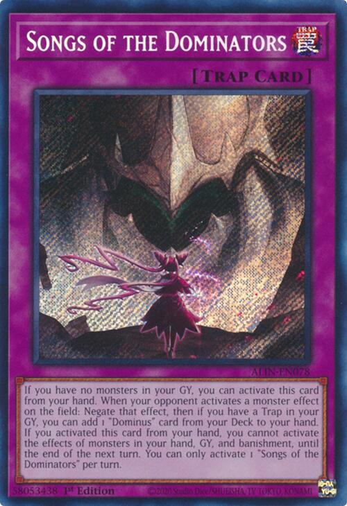 Songs of the Dominators [ALIN-EN078] Secret Rare | The CG Realm