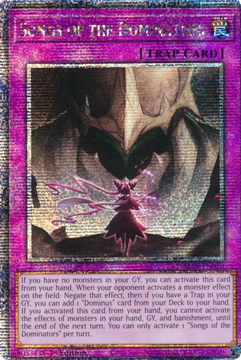 Songs of the Dominators [ALIN-EN078] Quarter Century Secret Rare | The CG Realm