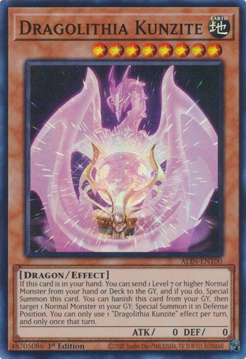 Dragolithia Kunzite [ALIN-EN100] Super Rare | The CG Realm