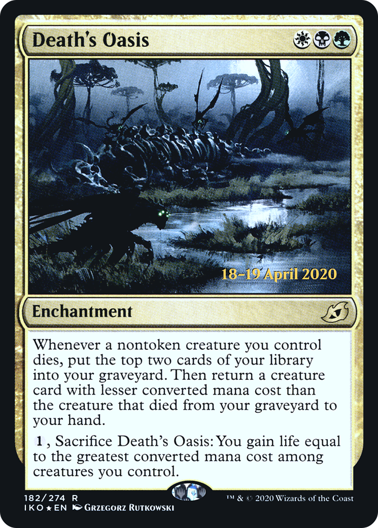 Death's Oasis (PRE-182S) - Ikoria: Lair of Behemoths Promos Foil