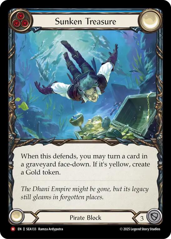 Sunken Treasure (Rainbow Foil) [SEA133] (High Seas)  Rainbow Foil | The CG Realm