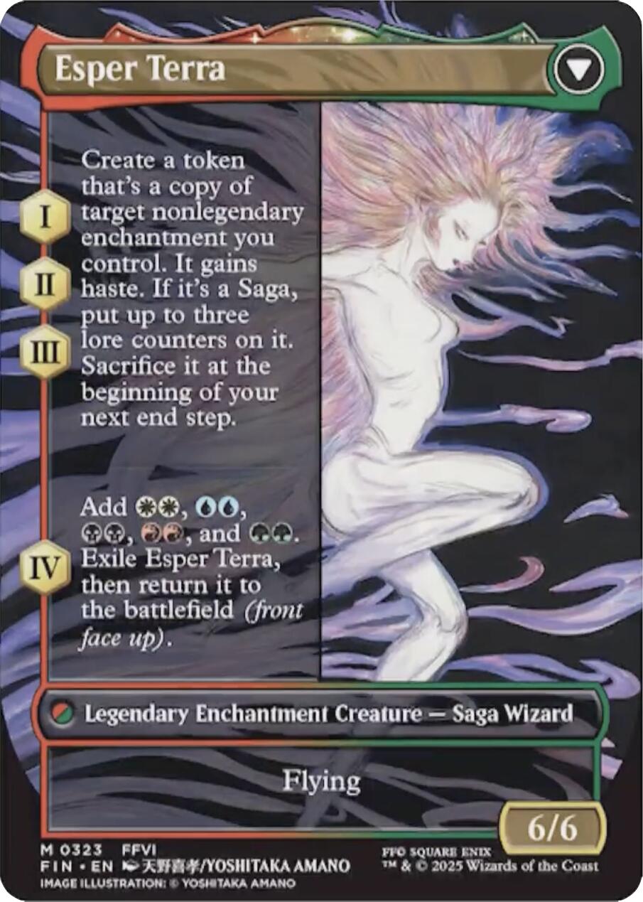 Terra, Magical Adept (Borderless) (FIN-323) - FINAL FANTASY: (enchantment)