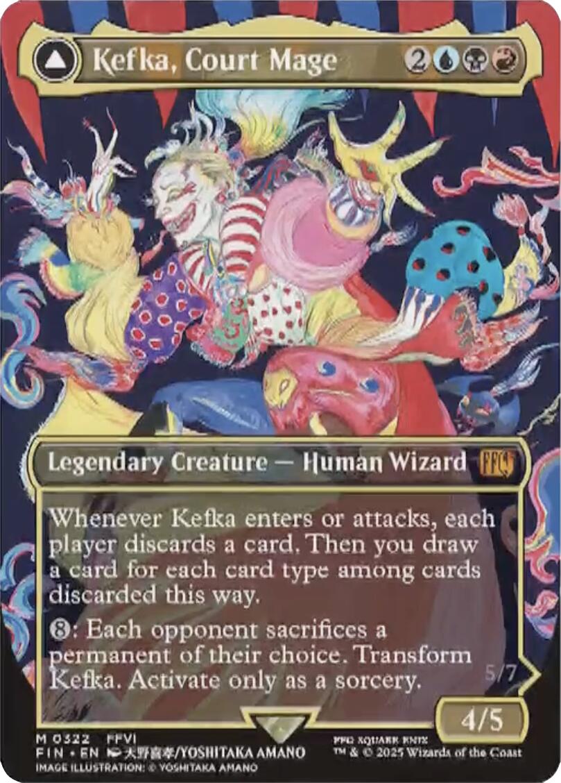 Kefka, Court Mage // Kefka, Ruler of Ruin (Borderless) (0322) [FINAL FANTASY] | The CG Realm
