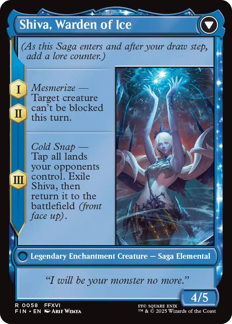 Jill, Shiva's Dominant (FIN-058) - FINAL FANTASY: (enchantment)