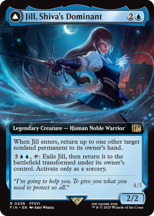 Jill, Shiva's Dominant (Extended Art) (FIN-438) - FINAL FANTASY: (enchantment, Extended Art)