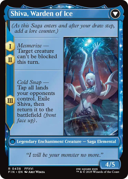 Jill, Shiva's Dominant (Extended Art) (FIN-438) - FINAL FANTASY: (enchantment, Extended Art)