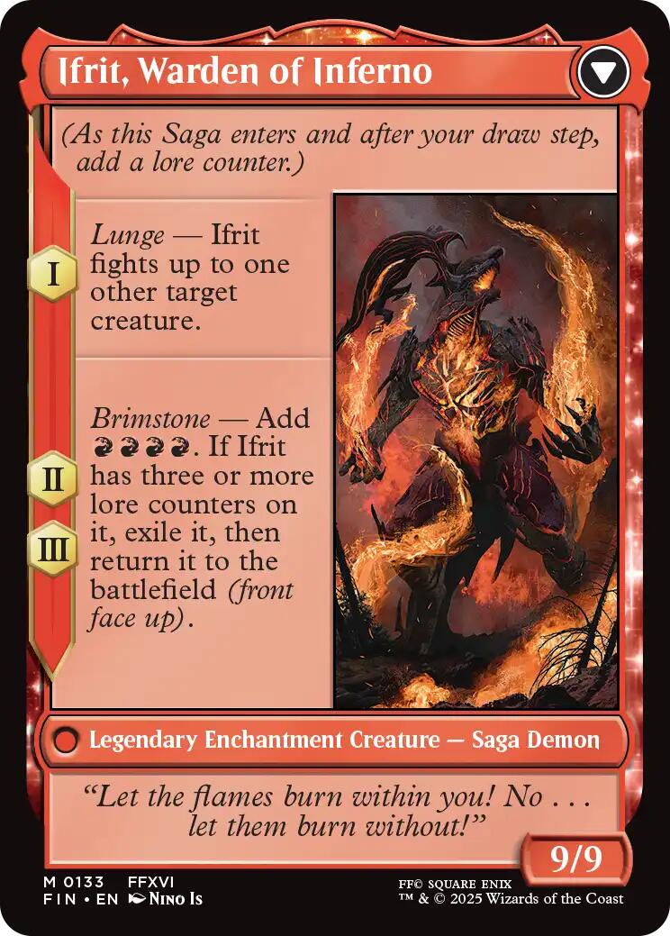 Clive, Ifrit's Dominant (FIN-133) - FINAL FANTASY: (enchantment)