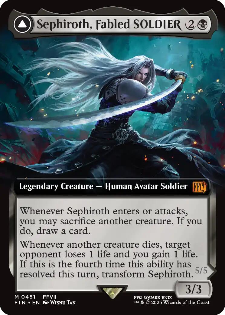 Sephiroth, Fabled SOLDIER // Sephiroth, One-Winged Angel (Extended Art) [FINAL FANTASY] | The CG Realm
