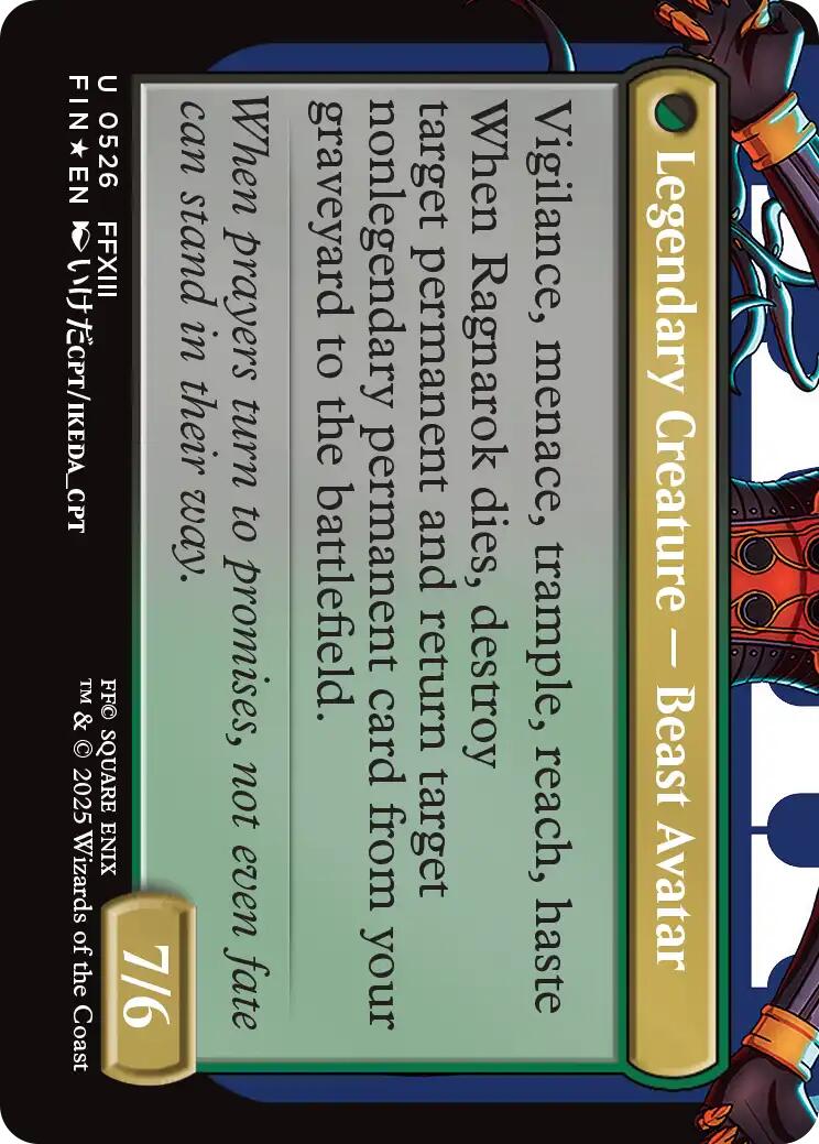 Fang, Fearless l'Cie (Borderless) (Surge Foil) (FIN-526) - FINAL FANTASY Foil