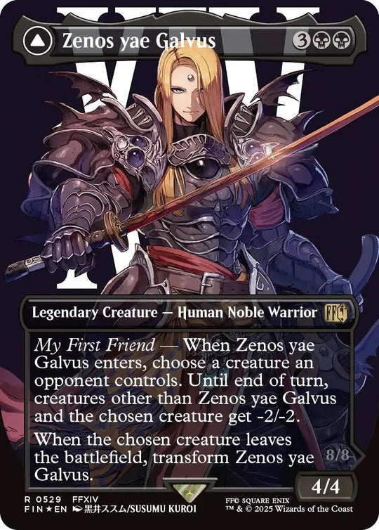 Zenos yae Galvus (Borderless) (Surge Foil) (FIN-529) - FINAL FANTASY Foil