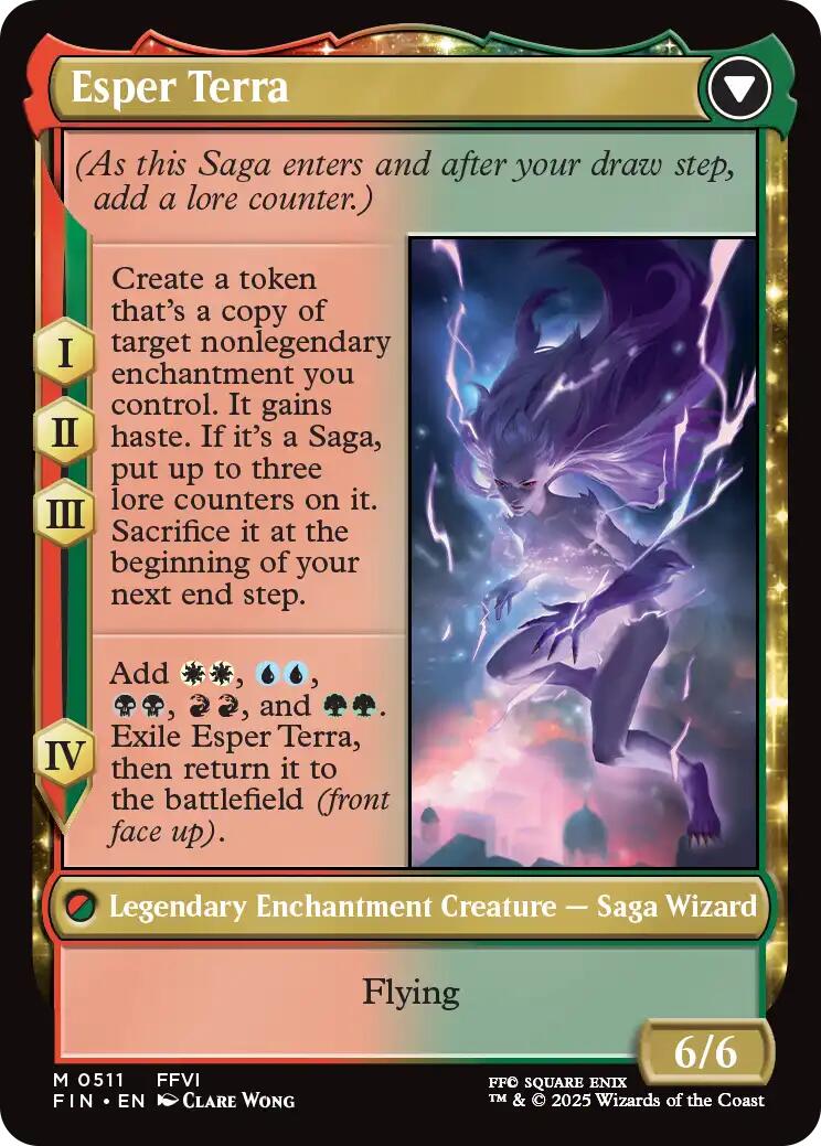 Terra, Magical Adept (Extended Art) (FIN-511) - FINAL FANTASY: (enchantment, Extended Art)