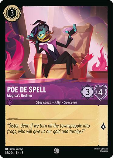 Poe De Spell - Magica's Brother (58/204) [Reign of Jafar] | The CG Realm