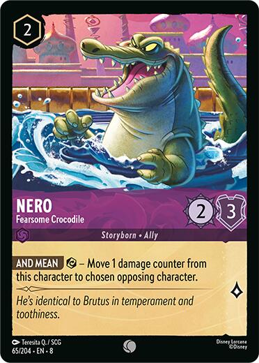 Nero - Fearsome Crocodile (65/204) [Reign of Jafar] | The CG Realm