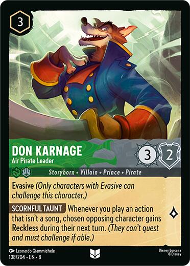 Don Karnage - Air Pirate Leader (108/204) [Reign of Jafar] | The CG Realm