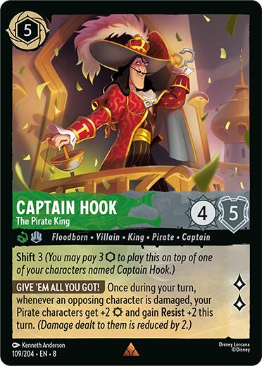 Captain Hook - The Pirate King (109/204) [Reign of Jafar] | The CG Realm