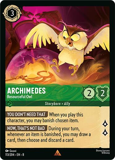 Archimedes - Resourceful Owl (113/204) [Reign of Jafar] | The CG Realm