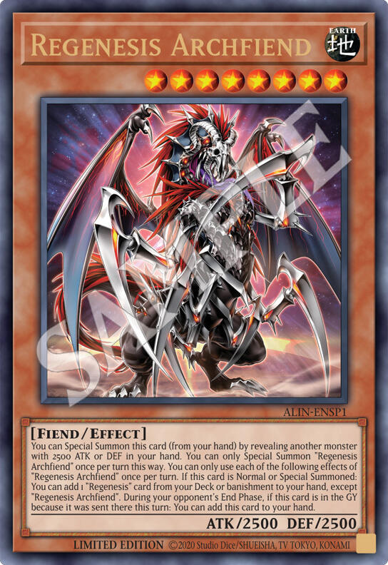 Regenesis Archfiend [ALIN-ENSP1] Ultra Rare | The CG Realm