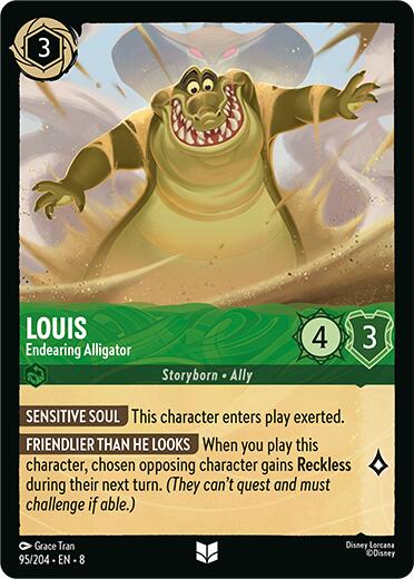 Louis - Endearing Alligator (95/204) [Reign of Jafar] | The CG Realm