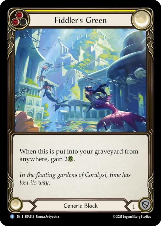 Fiddler's Green (Yellow) [SEA213] (High Seas)  Rainbow Foil | The CG Realm