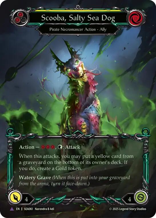 Scooba, Salty Sea Dog (Marvel) [SEA061] (High Seas)  Cold Foil | The CG Realm