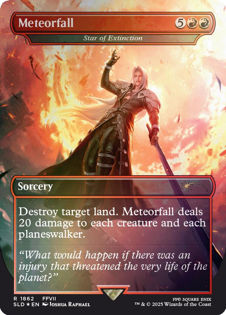 Meteorfall - Star of Extinction (Rainbow Foil) [Secret Lair Drop Series] | The CG Realm