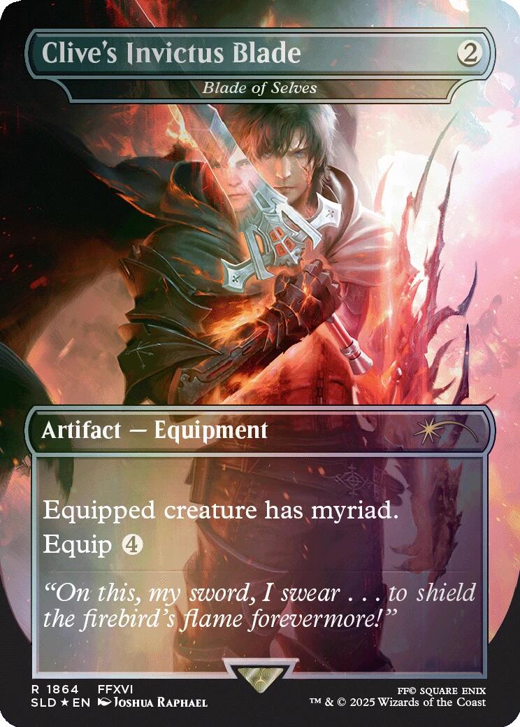 Clive's Invictus Blade - Blade of Selves (Rainbow Foil) [Secret Lair Drop Series] | The CG Realm