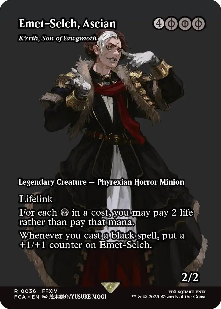 Emet-Selch, Ascian - K'rrik, Son of Yawgmoth (Showcase) [FINAL FANTASY : Through the Ages] | The CG Realm