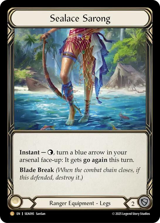 Sealace Sarong [SEA095] (High Seas)  Rainbow Foil | The CG Realm