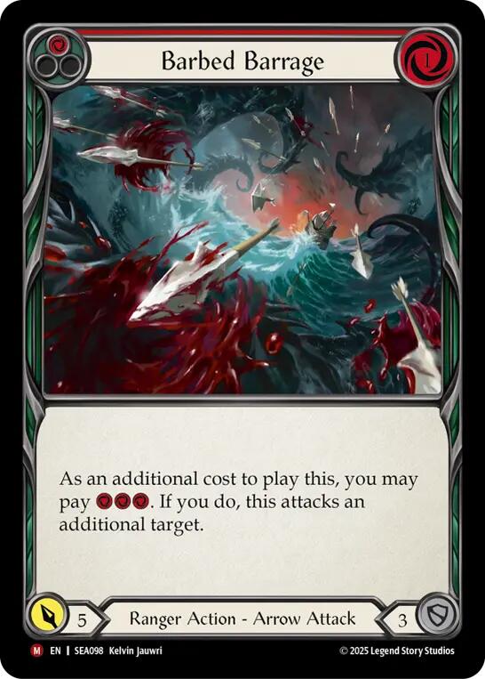 Barbed Barrage [SEA098] (High Seas)  Rainbow Foil | The CG Realm