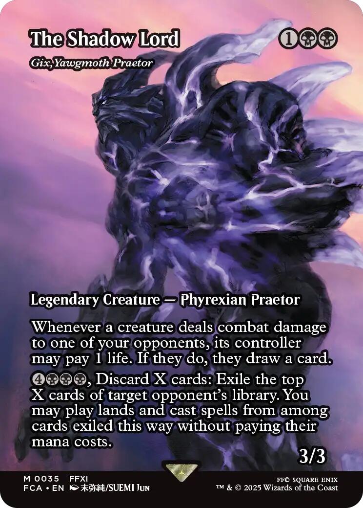 The Shadow Lord - Gix, Yawgmoth Praetor (Showcase) [FINAL FANTASY : Through the Ages] | The CG Realm