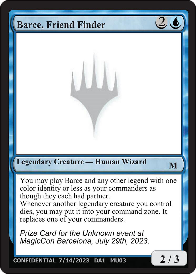 Barce, Friend Finder [Unknown Event] | The CG Realm