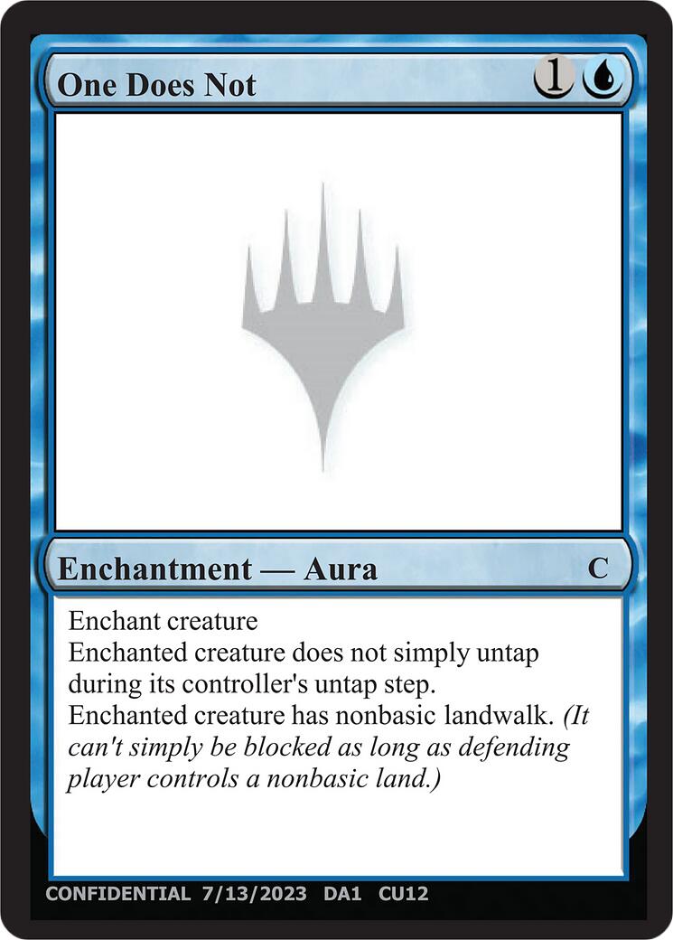 One Does Not [Unknown Event] | The CG Realm