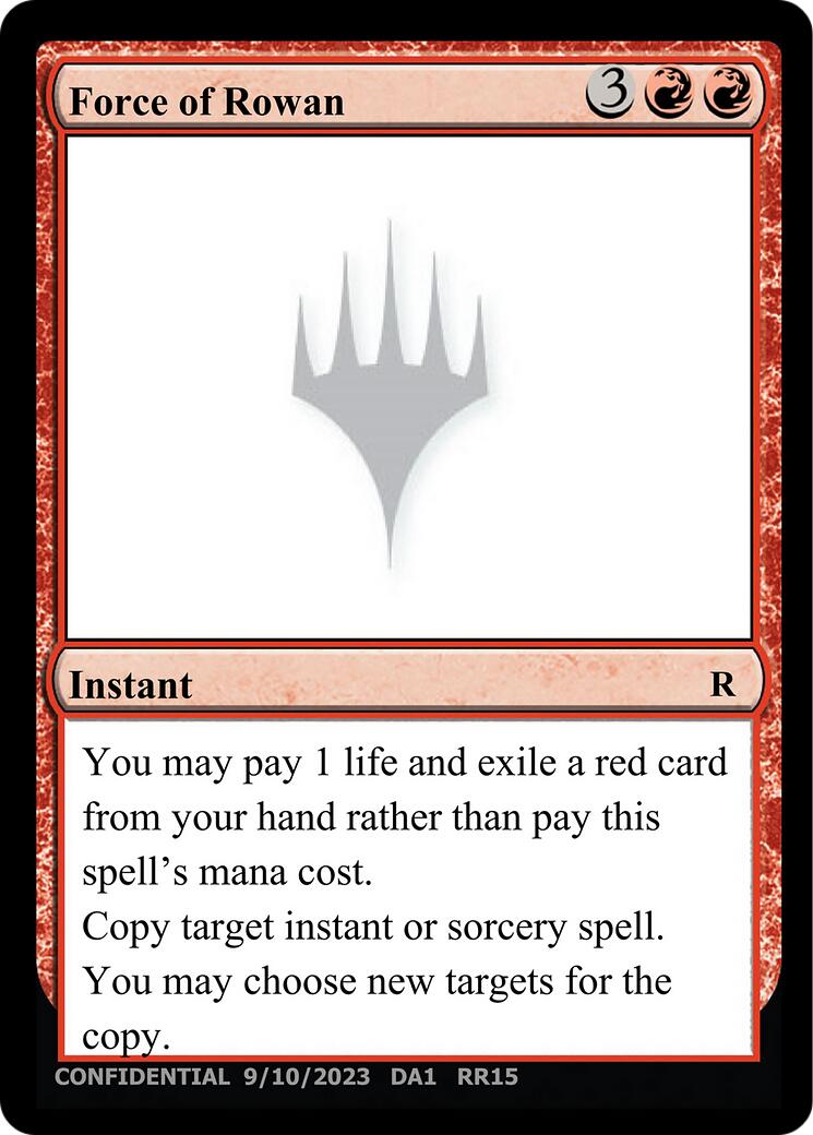 Force of Rowan [Unknown Event] | The CG Realm