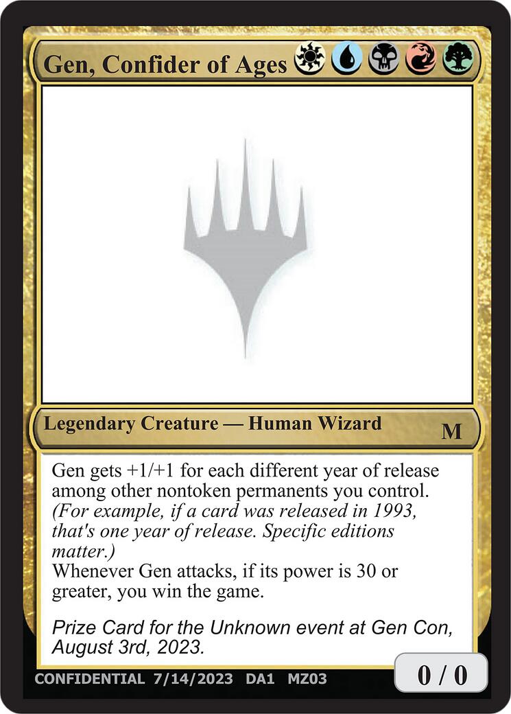 Gen, Confider of Ages [Mystery Booster] | The CG Realm