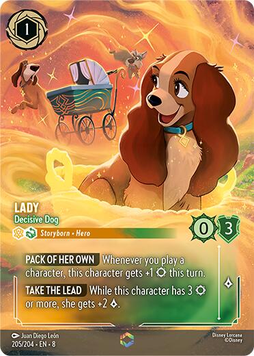 Lady - Decisive Dog (Enchanted) (205/204) [Reign of Jafar] | The CG Realm
