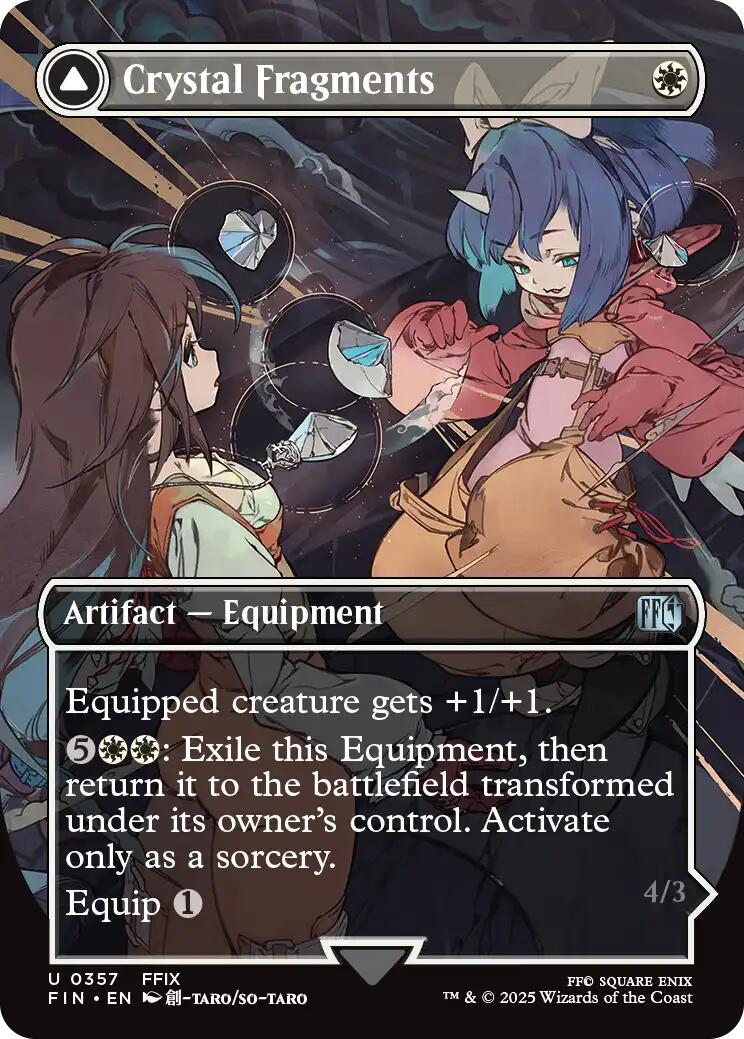 Crystal Fragments (Borderless) (FIN-357) - FINAL FANTASY: (enchantment)