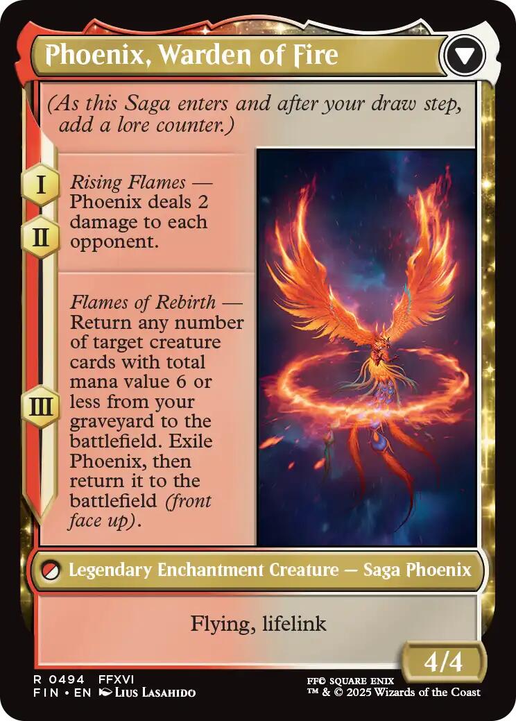 Joshua, Phoenix's Dominant (Extended Art) (FIN-494) - FINAL FANTASY: (enchantment, Extended Art)