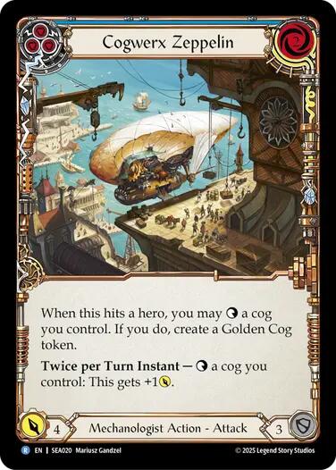 Cogwerx Zeppelin (Blue) [SEA020] (High Seas) | The CG Realm