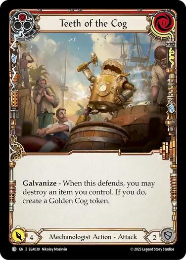 Teeth of the Cog (Red) [SEA030] (High Seas)  Rainbow Foil | The CG Realm