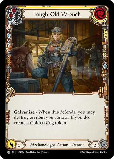 Tough Old Wrench (Yellow) [SEA034] (High Seas) | The CG Realm