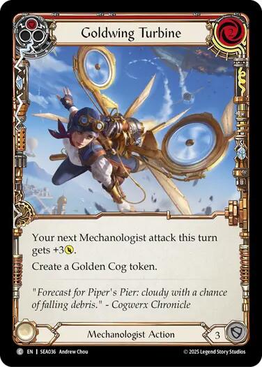 Goldwing Turbine (Red) [SEA036] (High Seas)  Rainbow Foil | The CG Realm