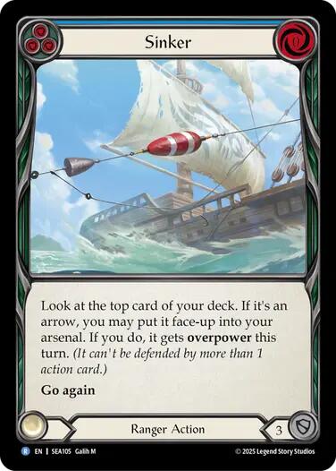 Sinker [SEA105] (High Seas)  Rainbow Foil | The CG Realm