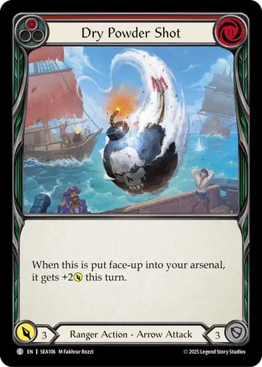 Dry Powder Shot [SEA106] (High Seas)  Rainbow Foil | The CG Realm