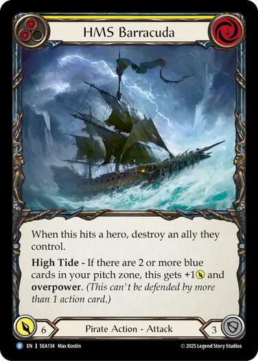 HMS Barracuda [SEA134] (High Seas)  Rainbow Foil | The CG Realm