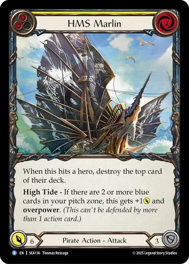 HMS Marlin [SEA136] (High Seas)  Rainbow Foil | The CG Realm
