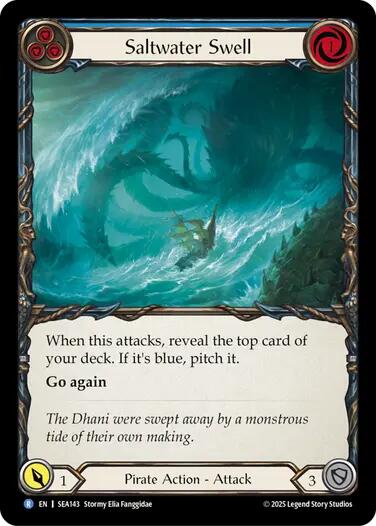 Saltwater Swell (Blue) [SEA143] (High Seas)  Rainbow Foil | The CG Realm
